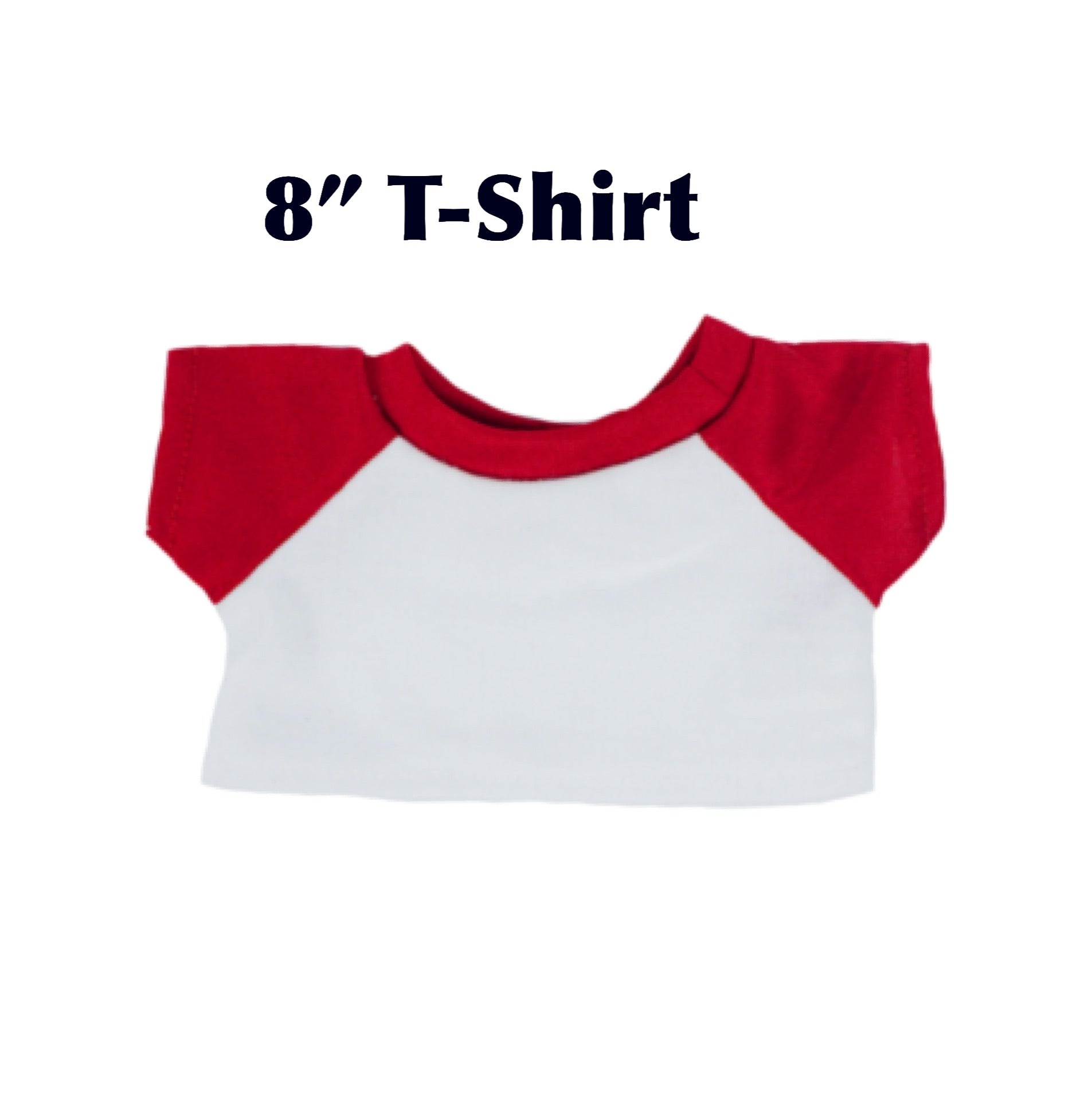 8” White & Red Tshirt